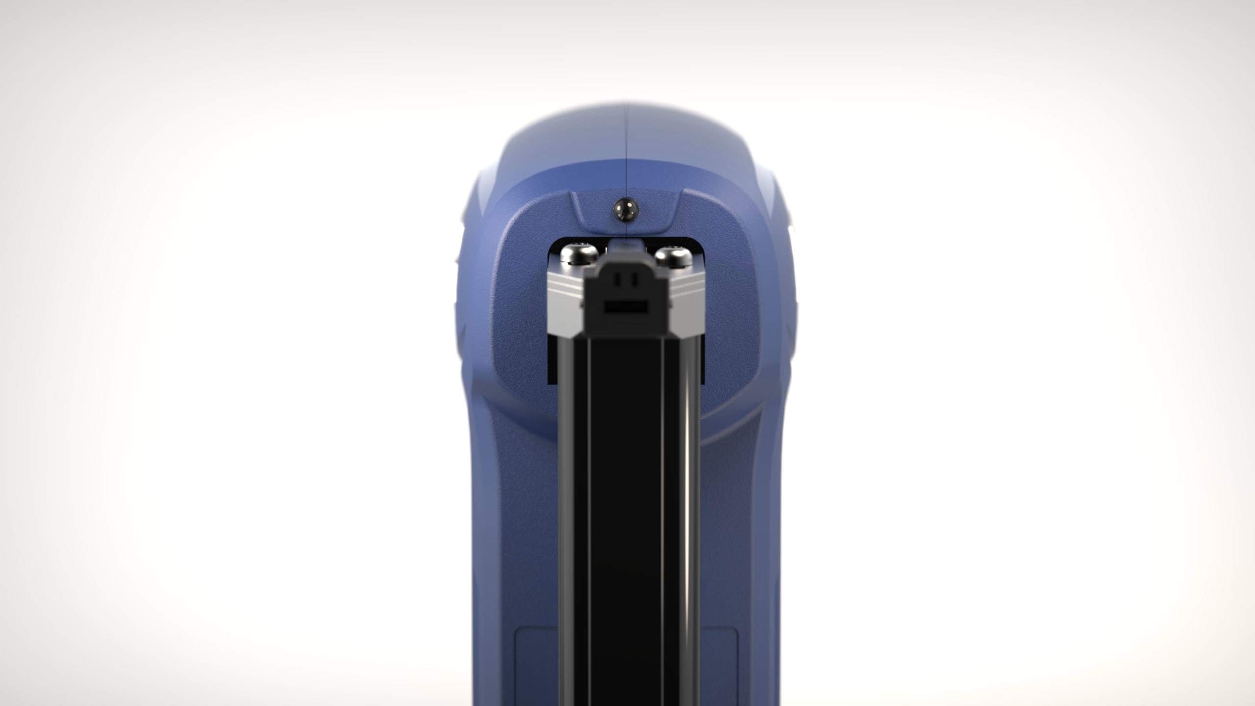 Underside of a Rapid 18V stapler with magazine